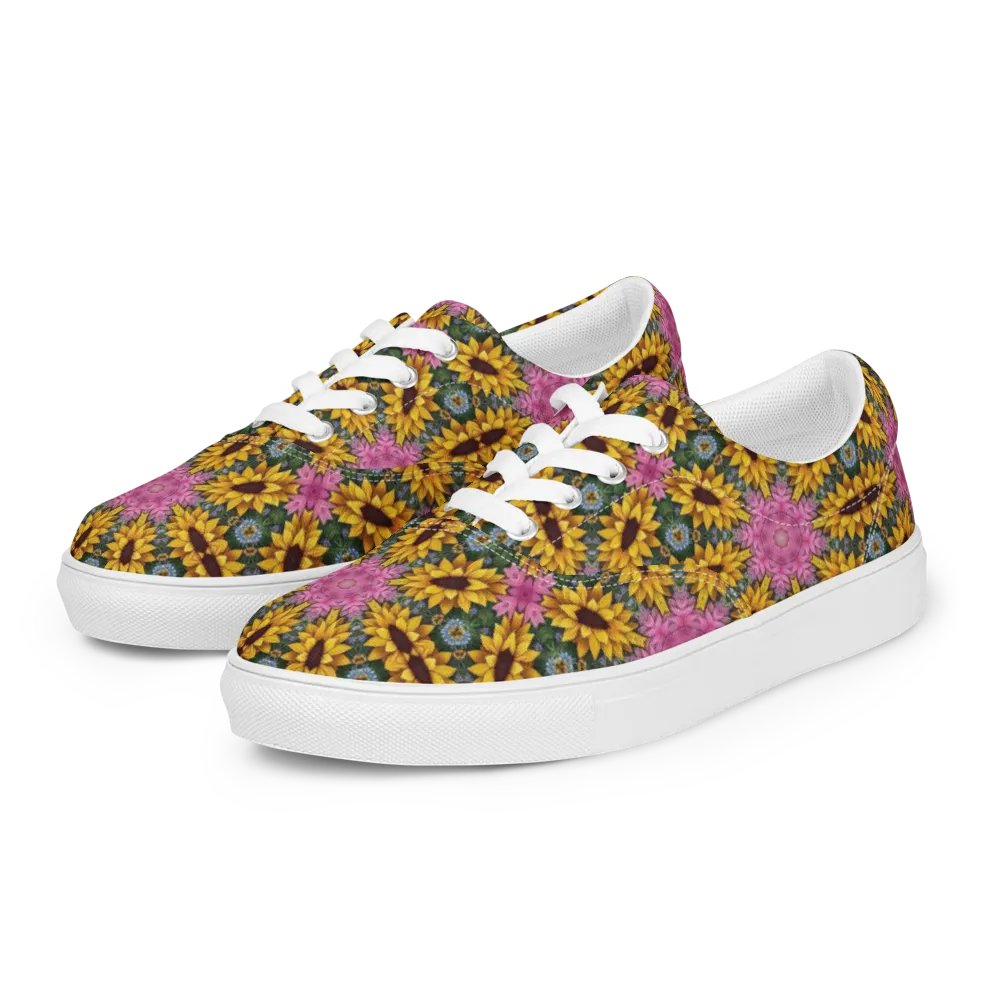 Floral Kaleidoscope Lace-Up Shoes product image (6)