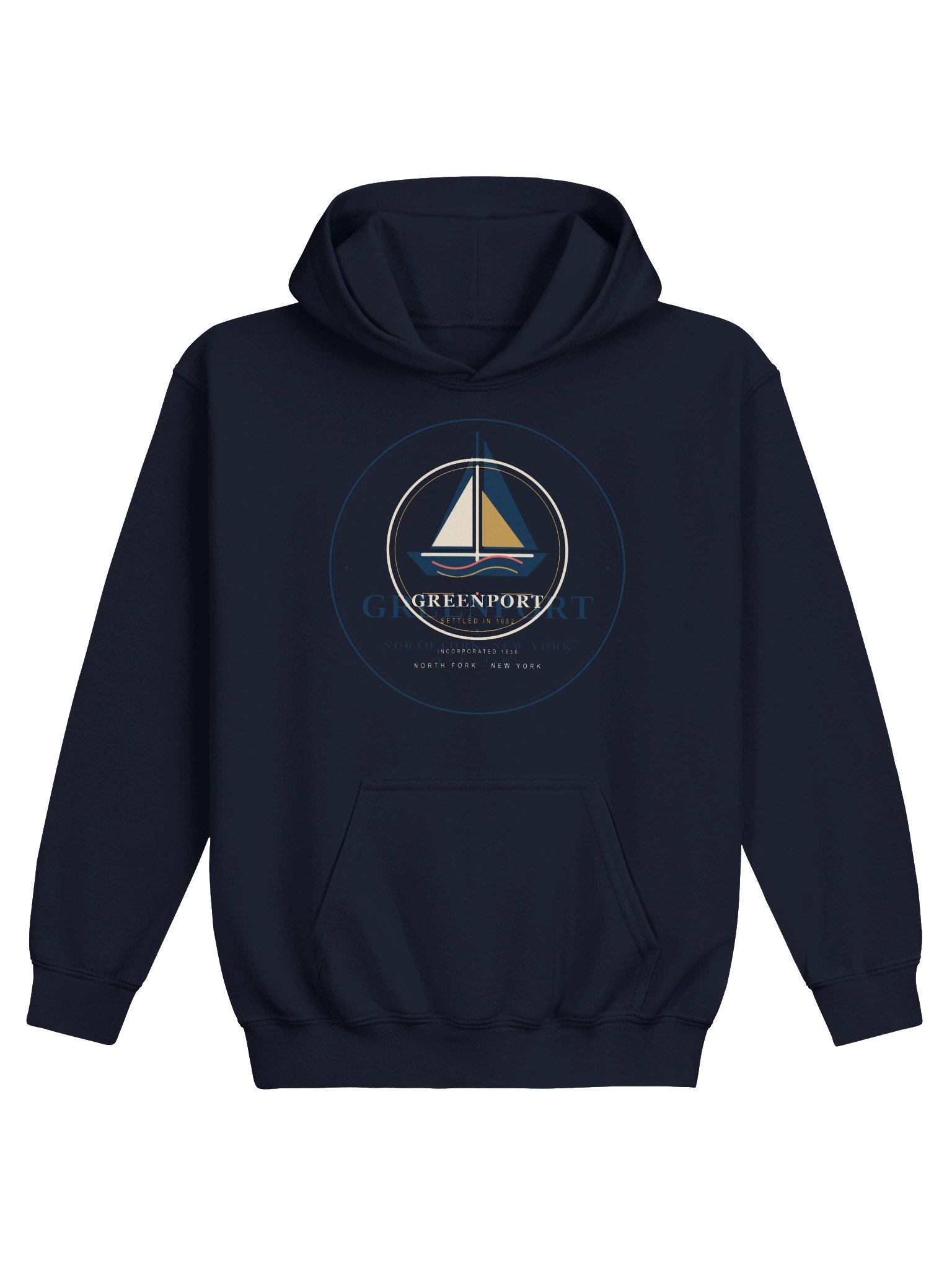 Greenport Harbor Crest Youth Hoodie product image (1)