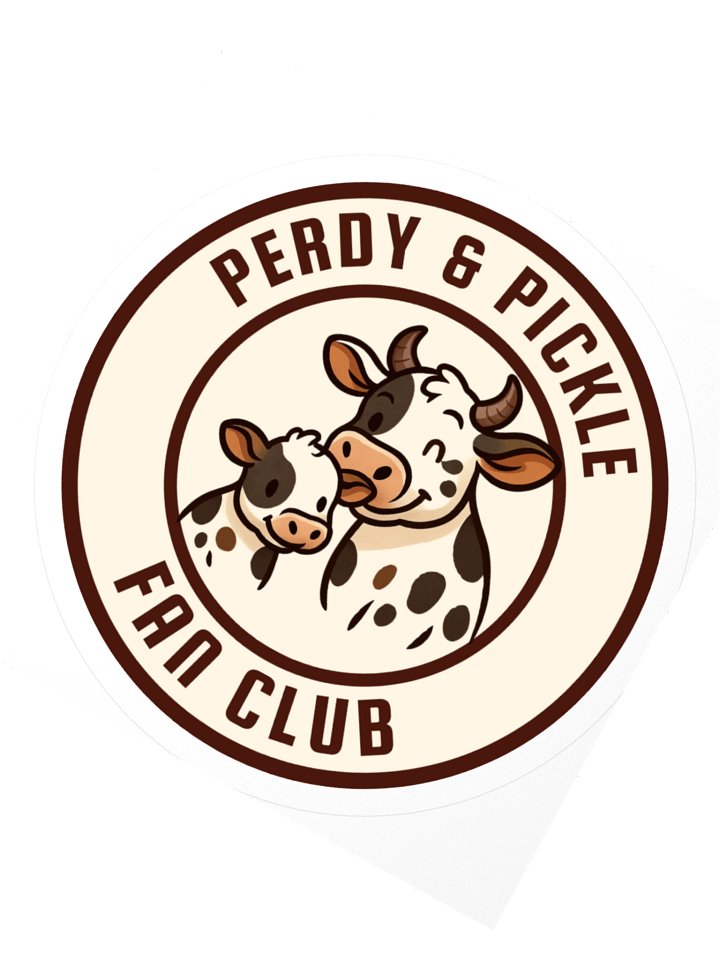 "Perdy & Pickle Fan Club" Sticker product image (3)