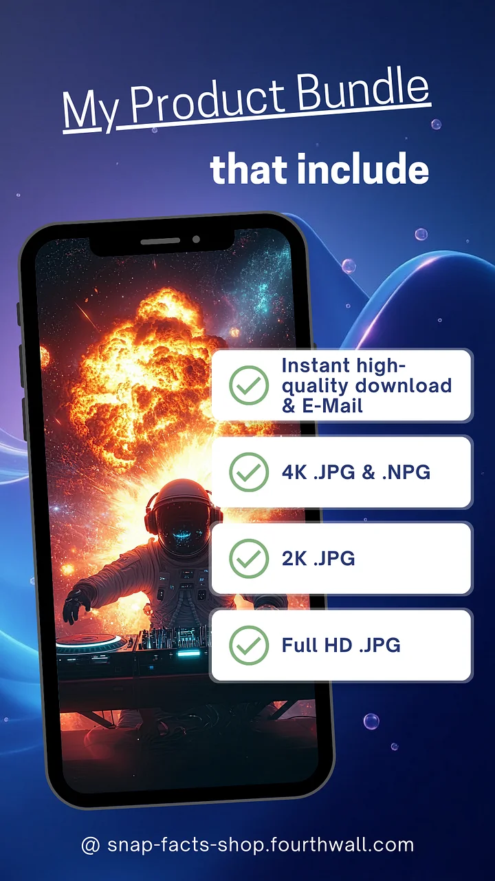 Galactic Bass Drop – Astronaut DJ in a Firestorm product image (2)