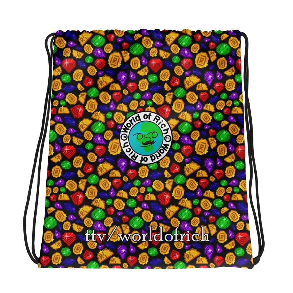 worldofrich Coin and Gem Pull-String Bag product image (1)