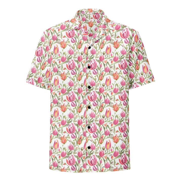 Floral Pattern Tulip Flowers Hawaiian Shirt product image (1)