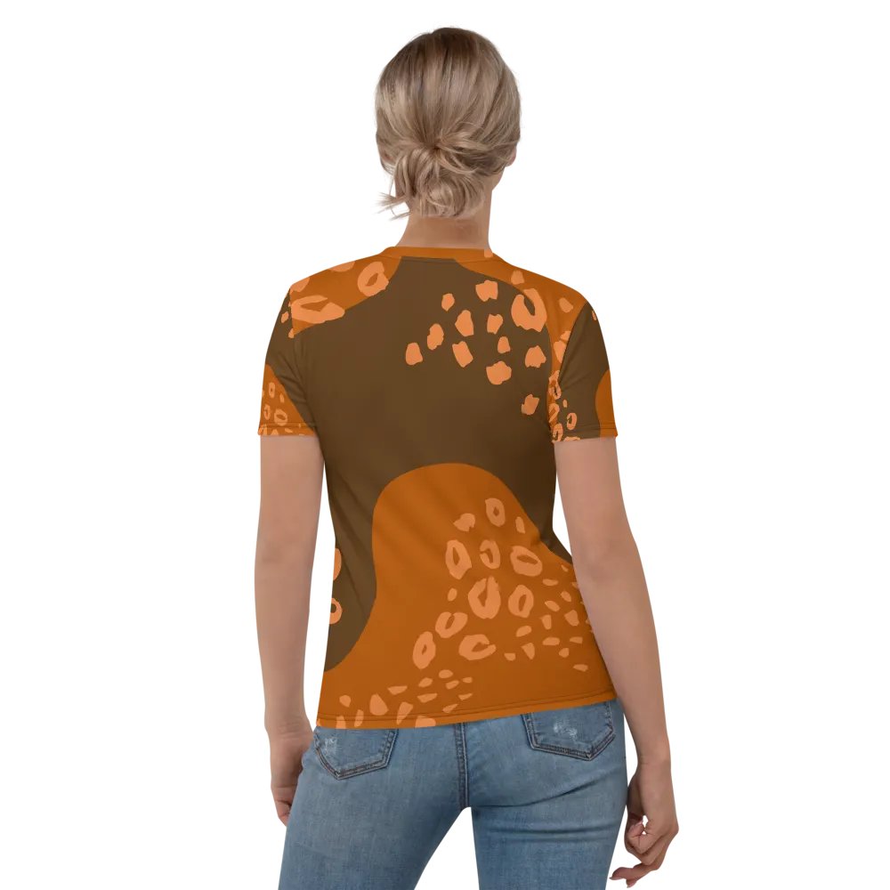 Orange Leopard Dreams Women's T-Shirt product image (1)