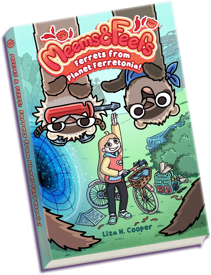 Meems and Feefs : Ferrets from planet Ferretonia - Signed Book product image (1)