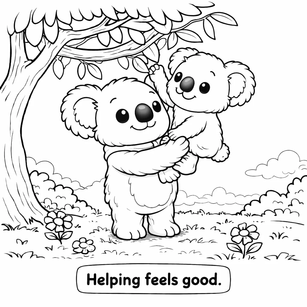 Kenny the Koala Spreads Kindness Coloring Book product image (3)