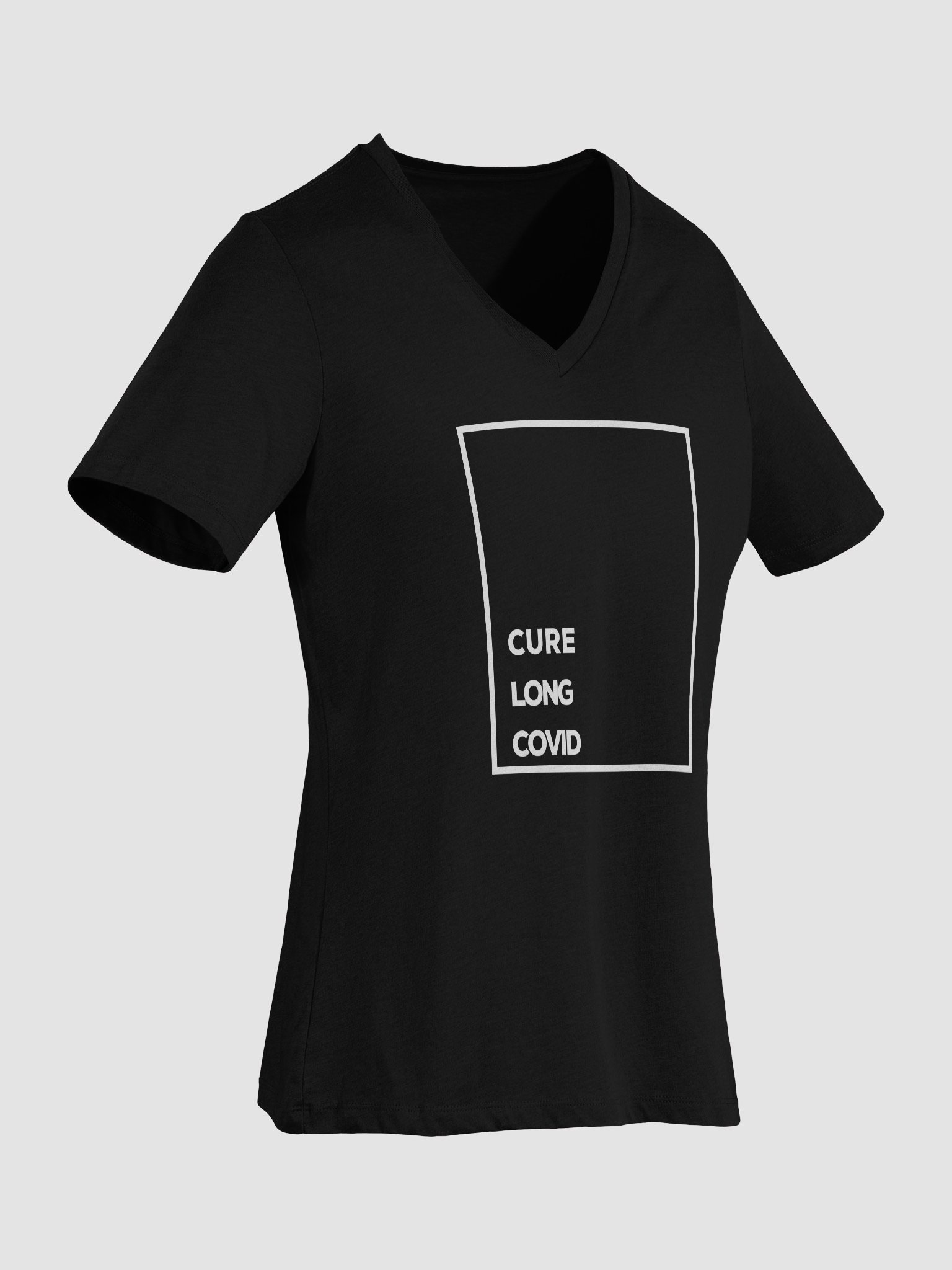 CURE LONG COVID Relaxed V-Neck Tee product image (32)