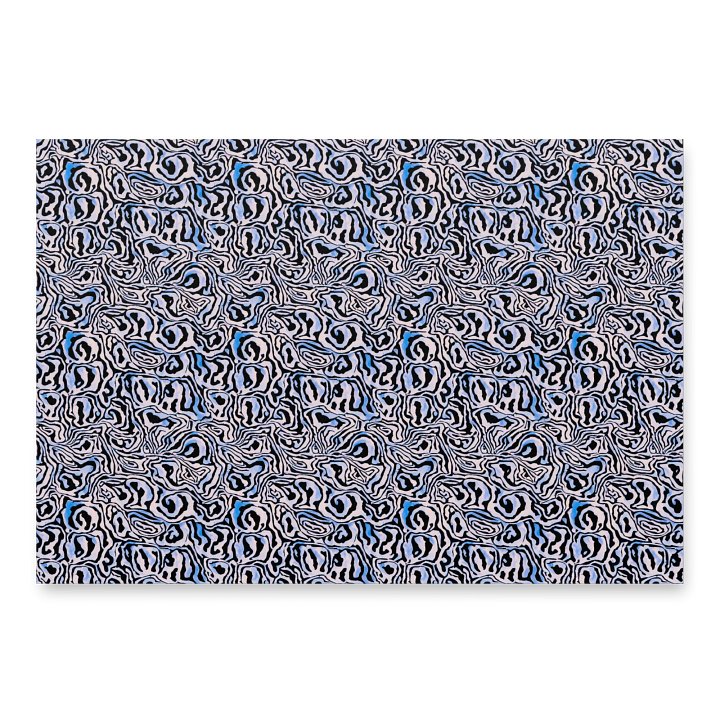 Blue Black Snake Pattern Paper Sheets product image (2)