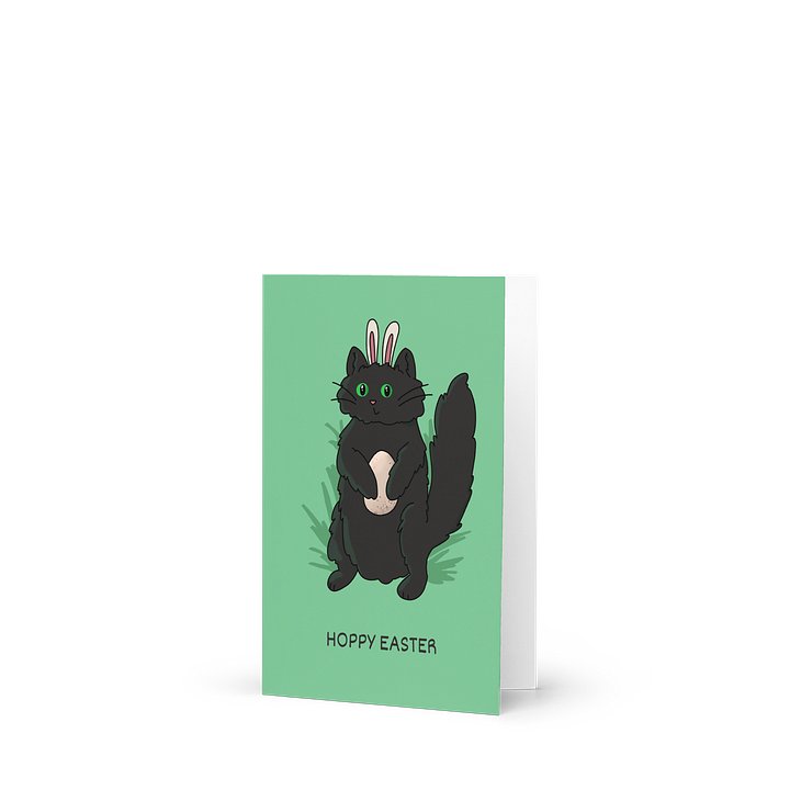 Hoppy Easter Bunny Cat Card product image (2)