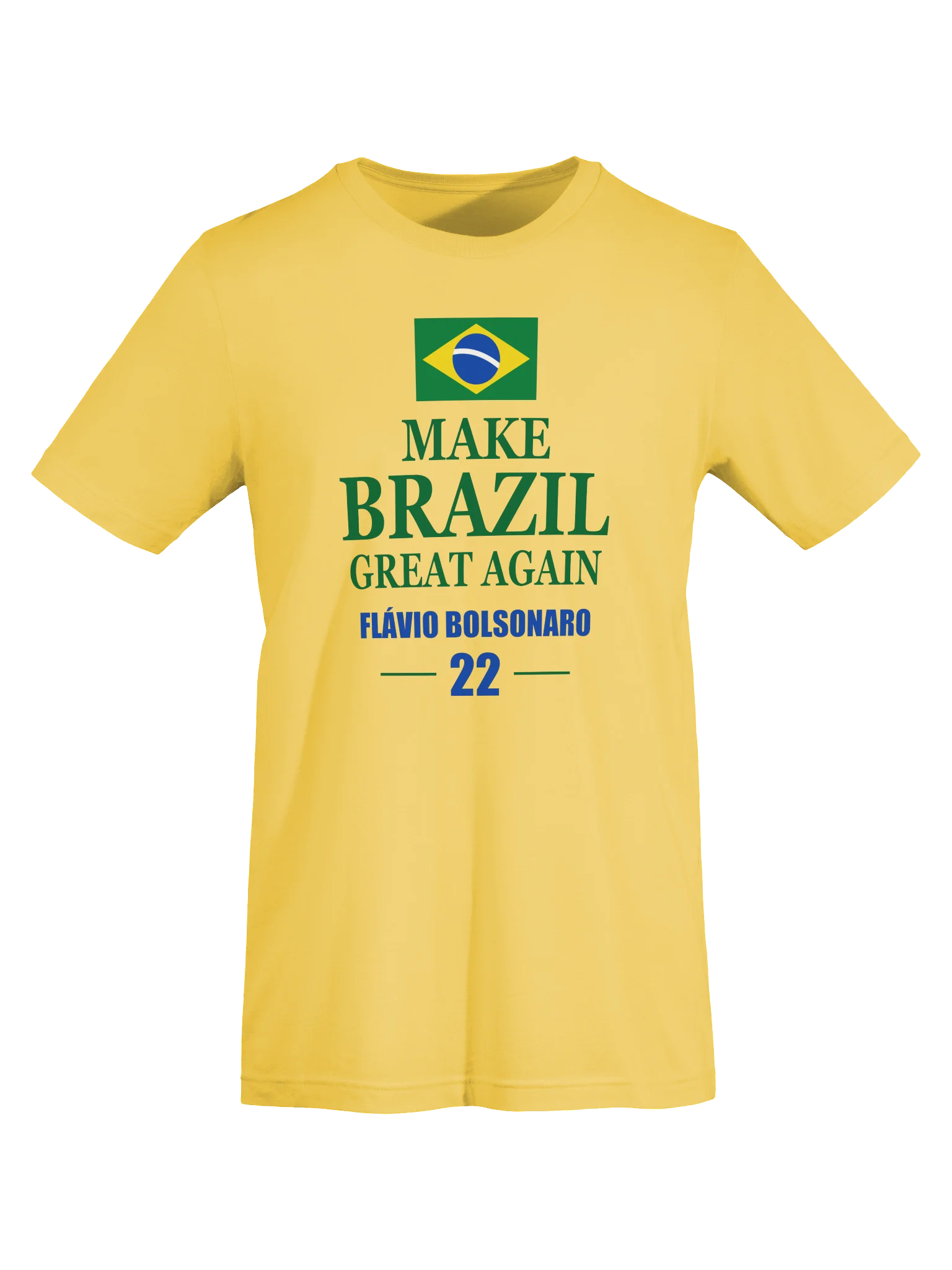 Make Brazil Great Again — Flávio Bolsonaro 22 Flag T-Shirt - Model I product image (5)