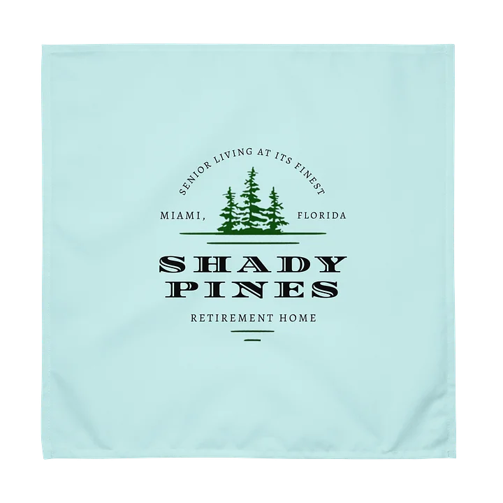 Shady Pines Miami Retro Retirement Home Logo Napkins product image (1)