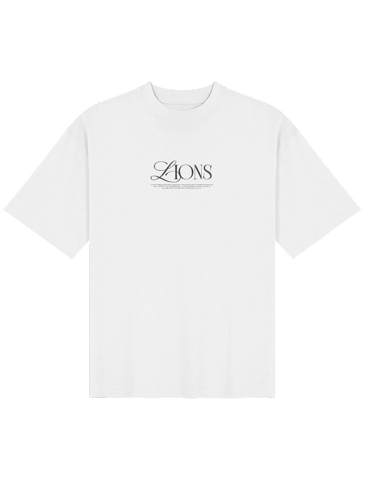 "One Step Forward" Premium Oversized T-Shirt in White product image (1)