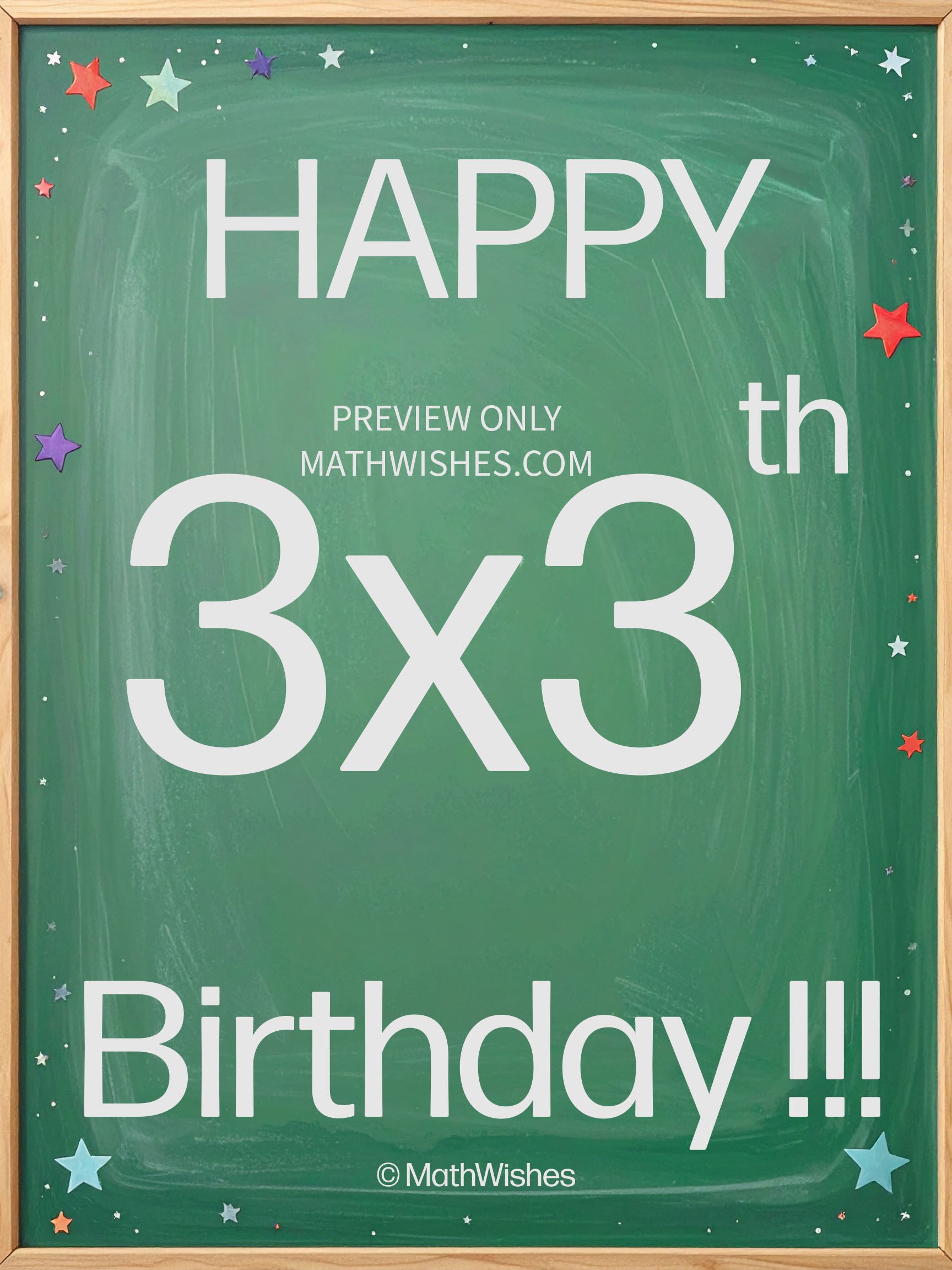 9th Birthday Card - Math 2 product image (1)