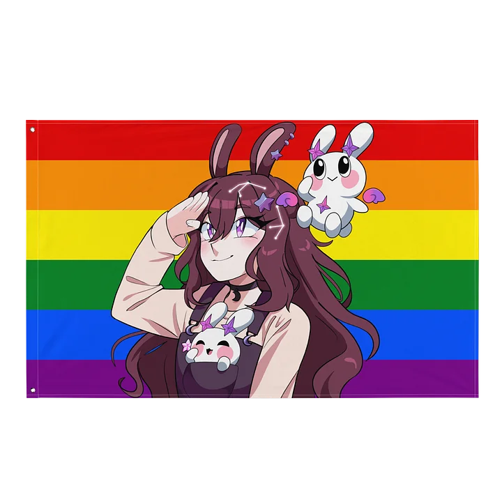 LGBTQIA+ Pride Flag - featuring Yuwuna and Mellow! product image (1)
