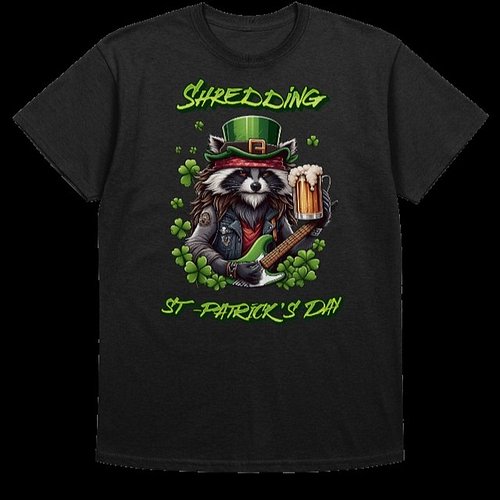 New/Nouveauté St-Patrick's Day Racoon design at:

https://le-loup-et-le-papillon-shop.fourthwall.com

#WearArt #ArtonTshirt #...