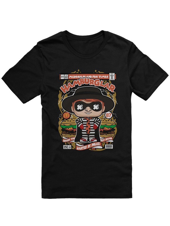 Wanted HAMBURGLAR Comic T-Shirt product image (1)