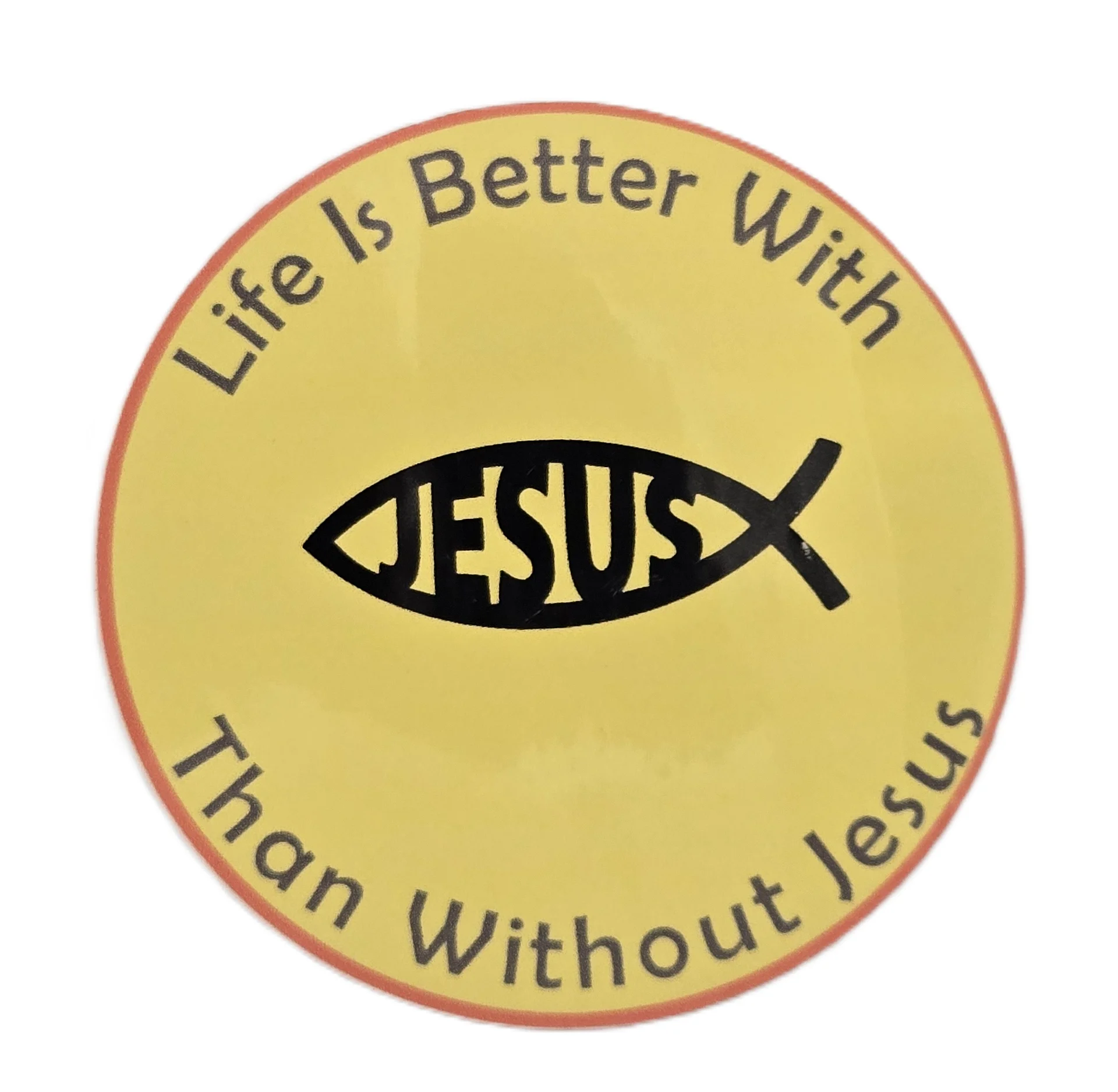 'Life is better with Jesus' premium vinyl sticker product image (1)