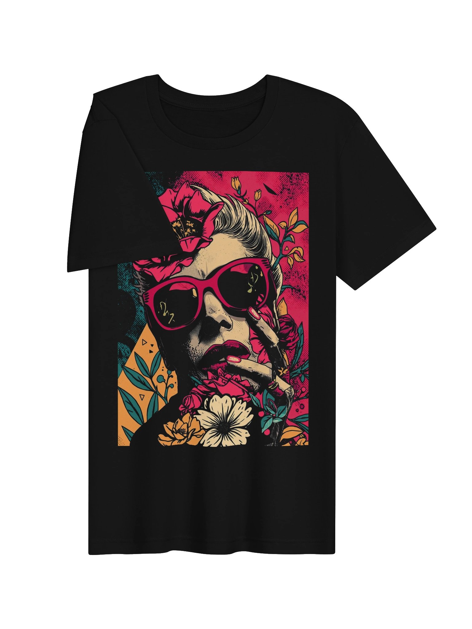 Cat‑Eye Blossom Supersoft Tee product image (6)