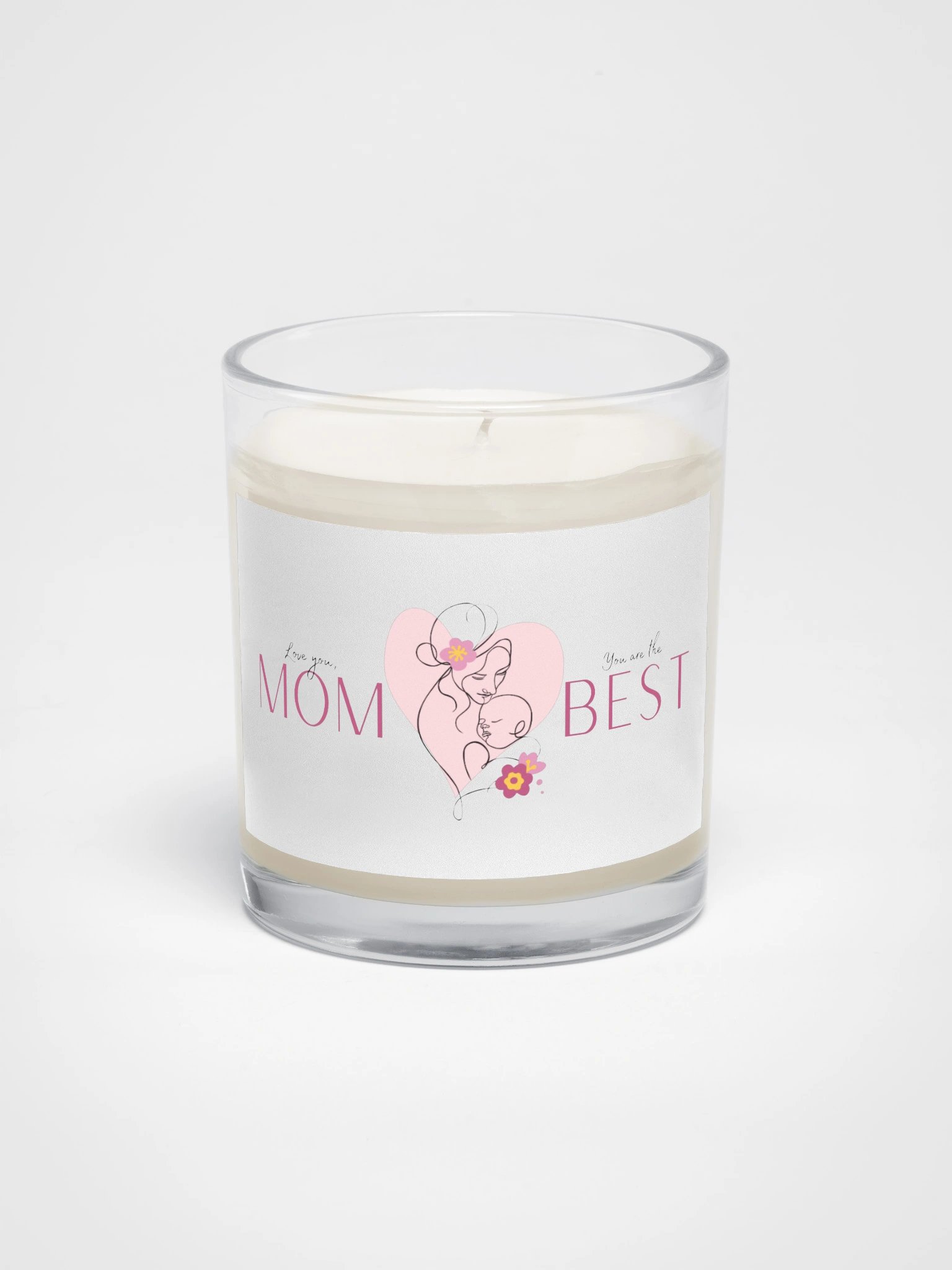 Love You, Mom Heart Candle product image (1)