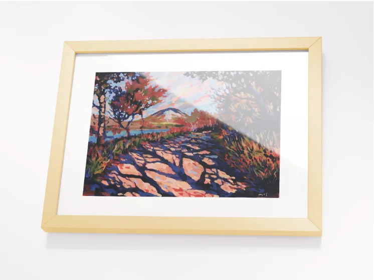 250809 Mount Errigal Poster Print. Framed product image (14)