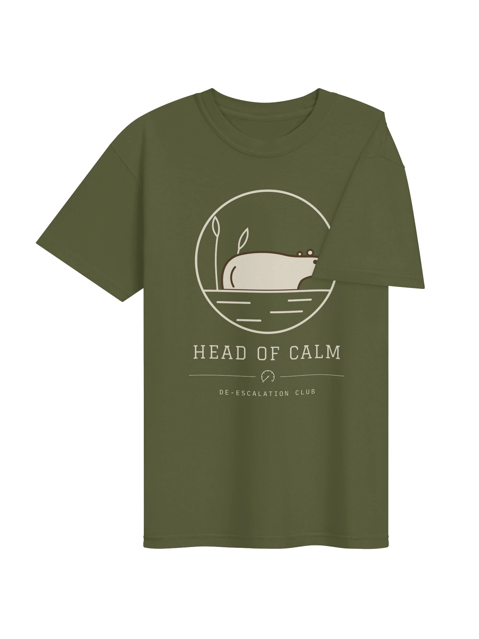Capybara Head of Calm Comfort Colors Tee, De-escalation Club, Calm Animal Shirt product image (4)