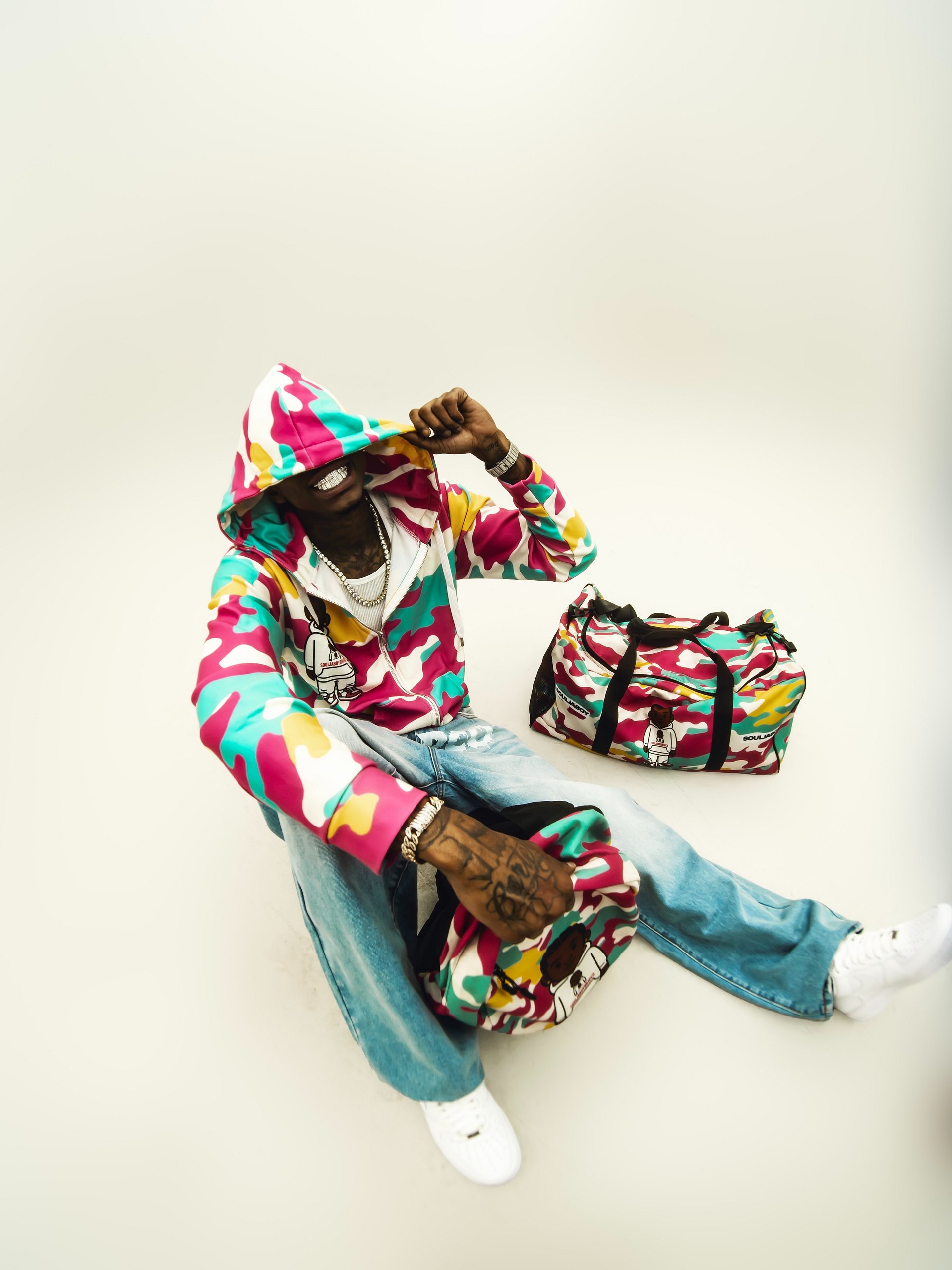 SOULJABOYDRIPCO Camo Hoodie product image (2)
