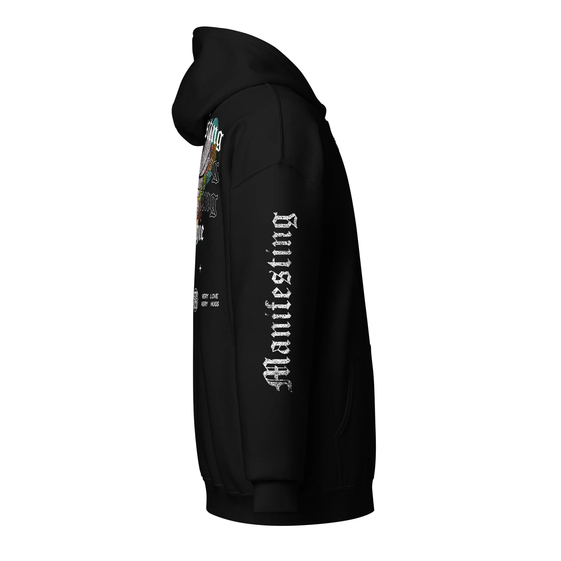 Manifesting a Plushie Zip Up Hoodie - Grunge Butterfly Edition product image (4)