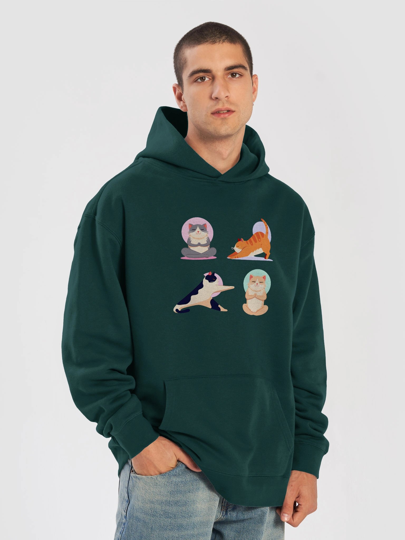 Yoga Cats Oversized Hoodie product image (39)