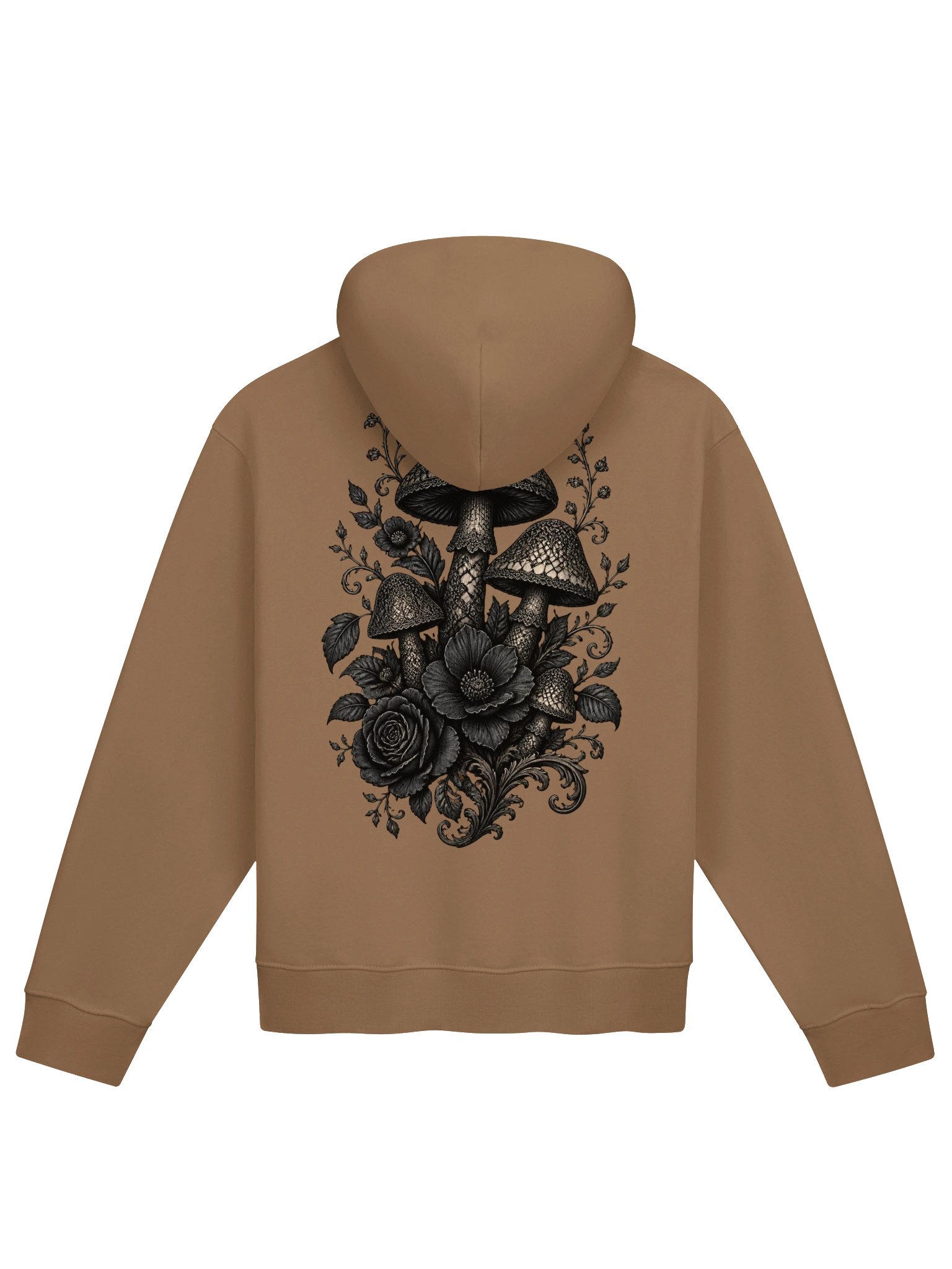 Gothic Mushroom Floral Oversized Hoodie product image (3)