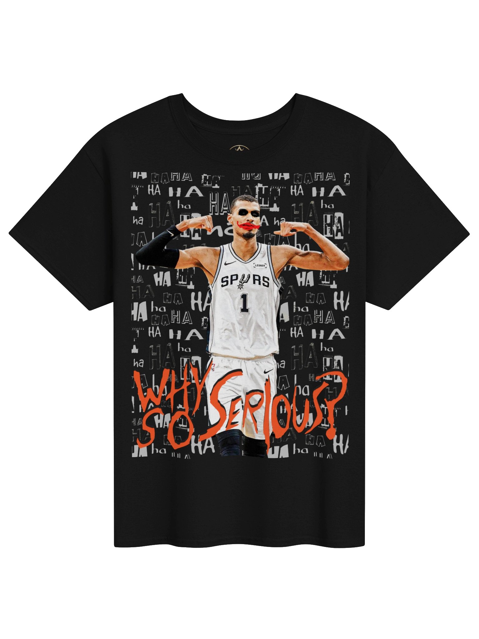 "Why So Serious" Wemby Joker Graphic T-Shirt product image (1)