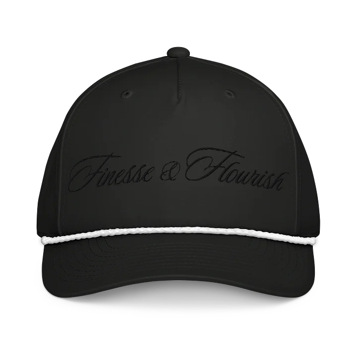 F&F Script Five-Panel Classic Rope Cap (BLK) product image (1)