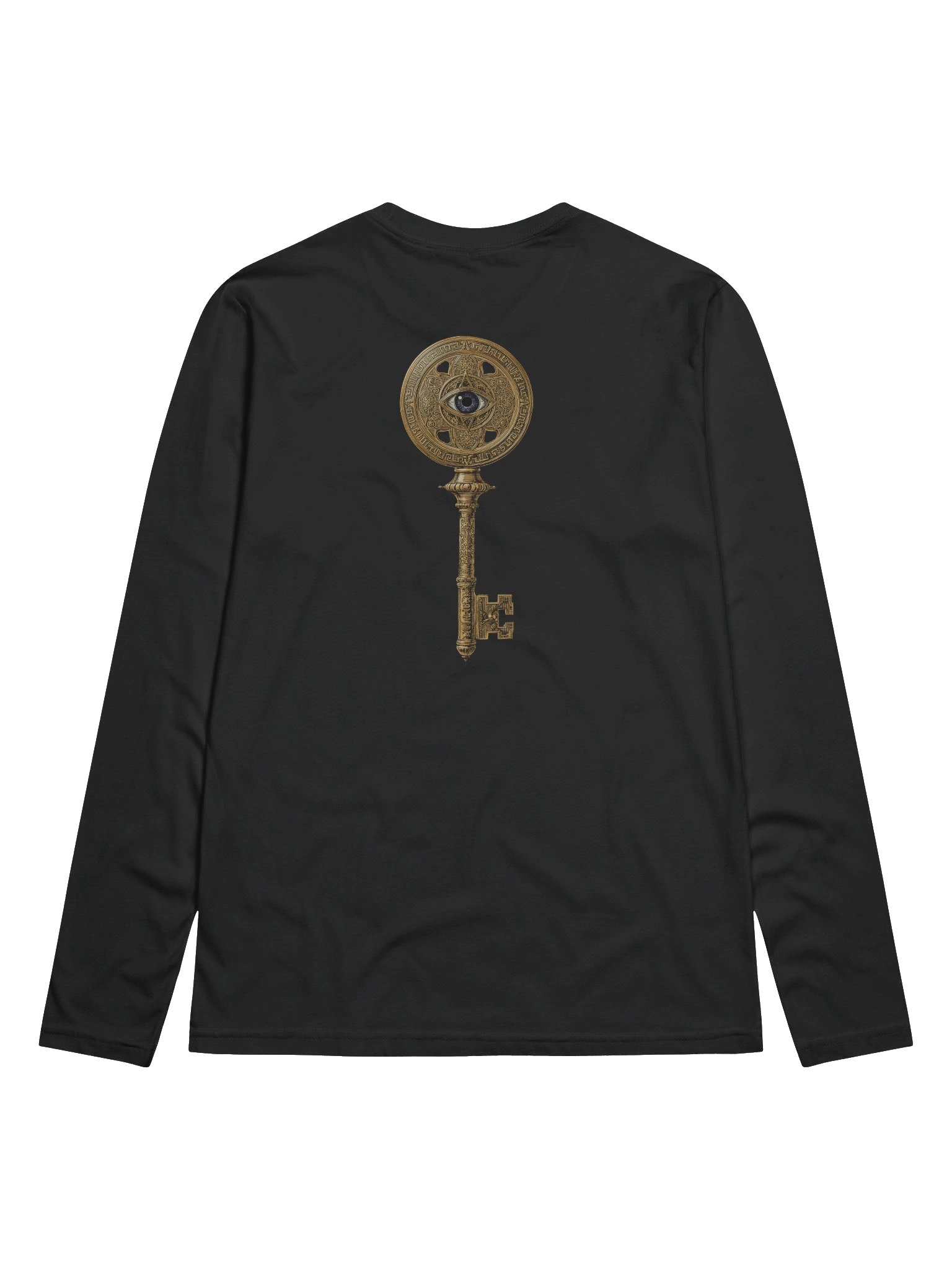 The Gatekeeper’s Key – Black Continuum Edition (Front & Back Print) | Premium Fitted Long Sleeve product image (2)