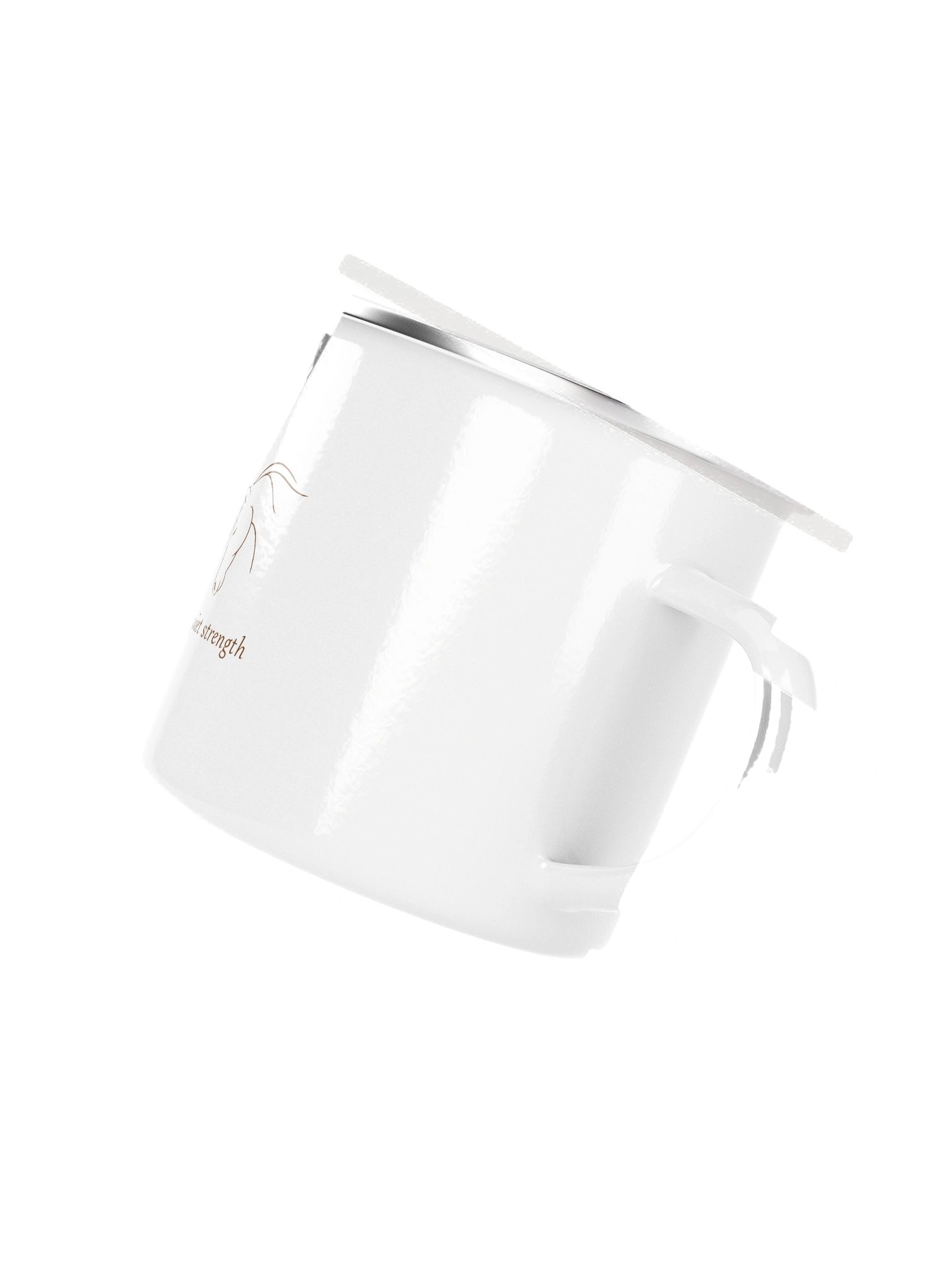 Quiet Strength Enamel Mug product image (3)