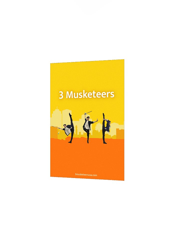 3 Musketeers Cityscape Logo Poster product image (13)