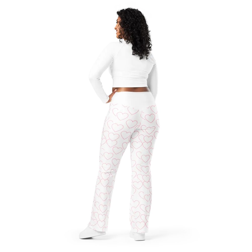 Heart Pattern Flare Pants product image (3)