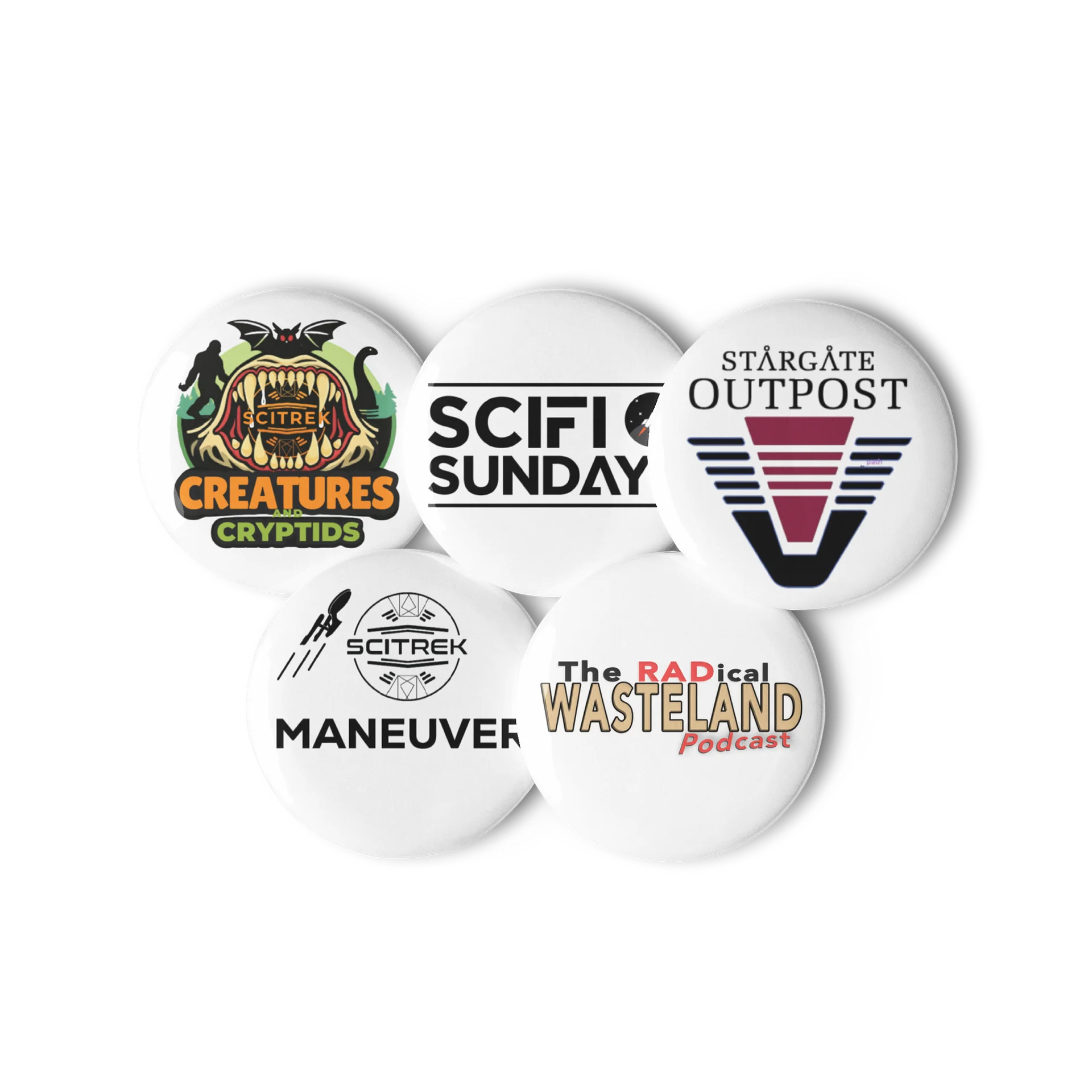 OG SciTrek Podcast Buttons! product image (2)