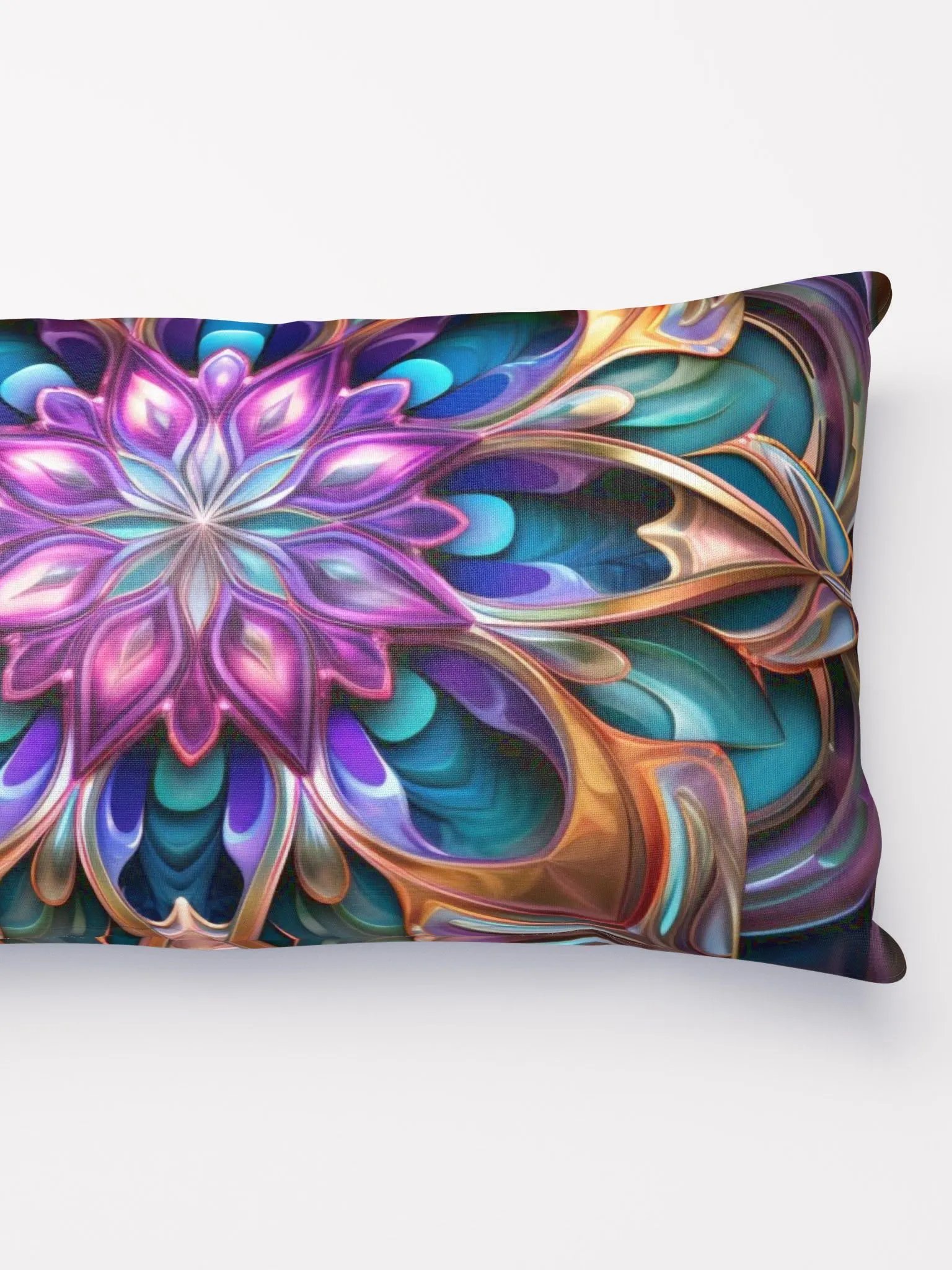 Purple Fractal Throw Pillow - Mesmerizing! product image (3)