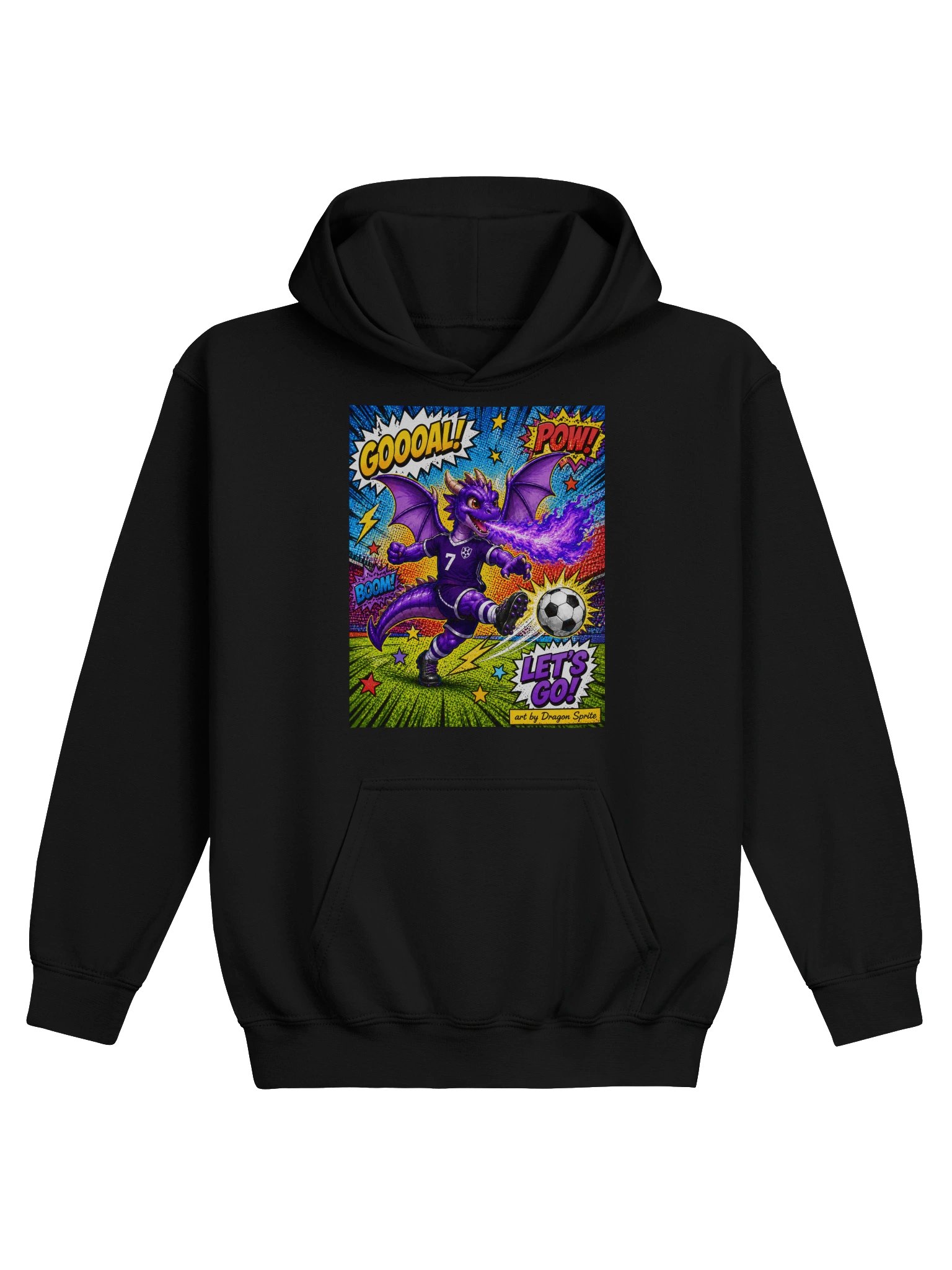 Dragon Sprite's Soccer Dragon Kids Hoodie product image (1)