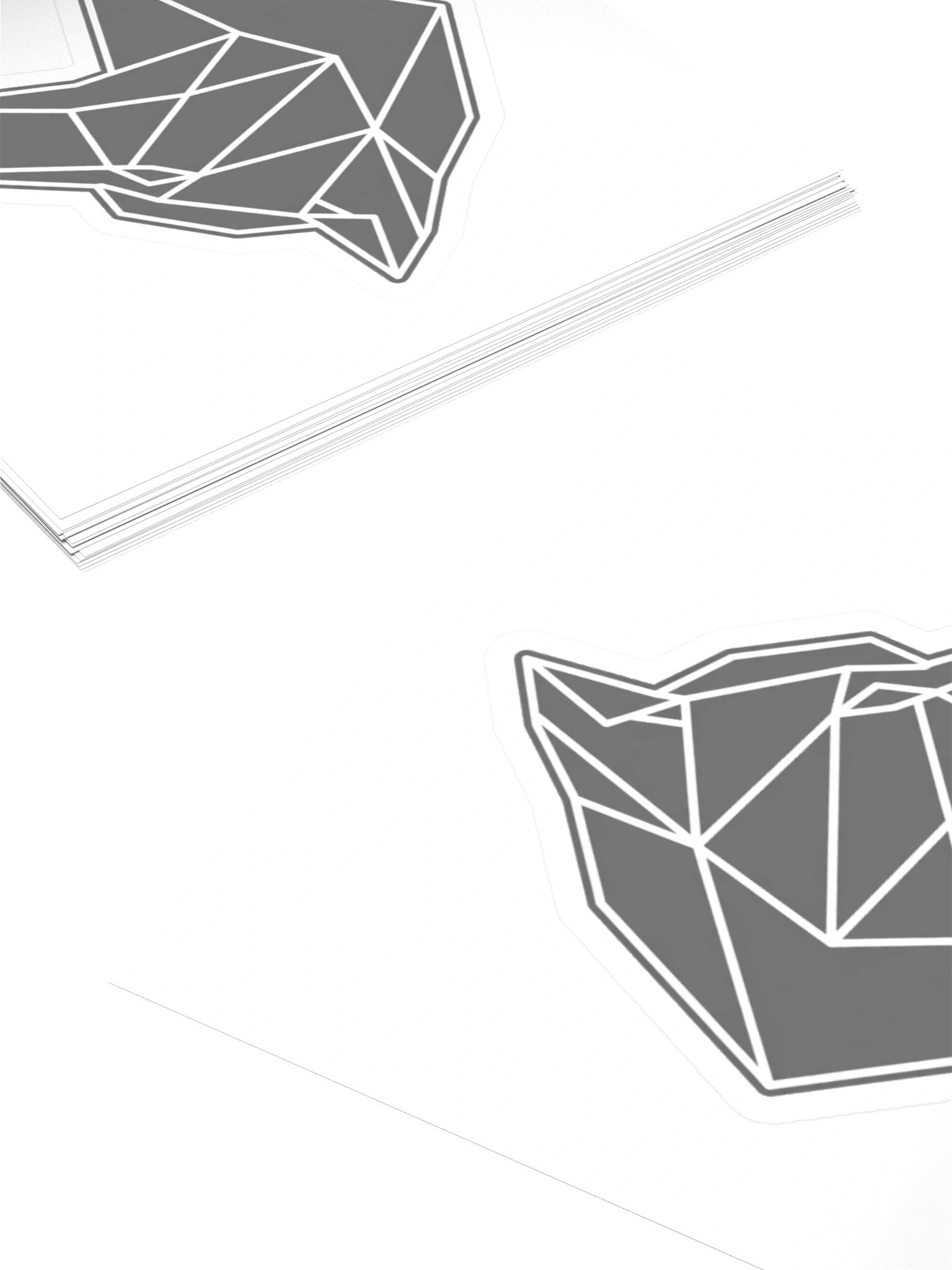 Minimal Wolf Sticker product image (16)