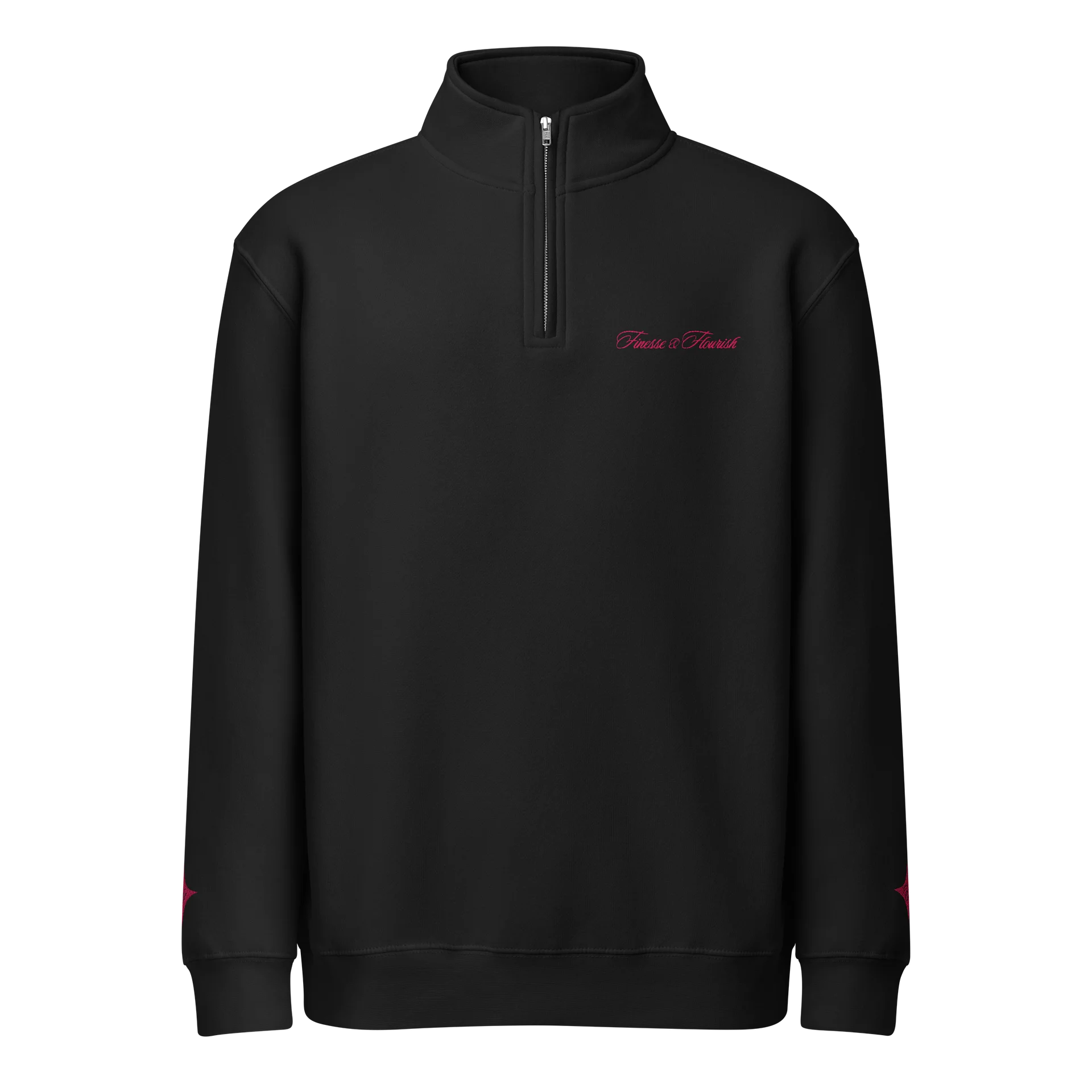 F&F Premium Quarter Zip Sweatshirt (PNK) product image (1)
