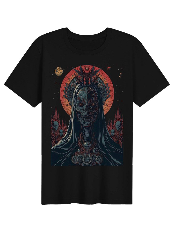 Neon Gothic Skull Lightweight T-Shirt product image (1)