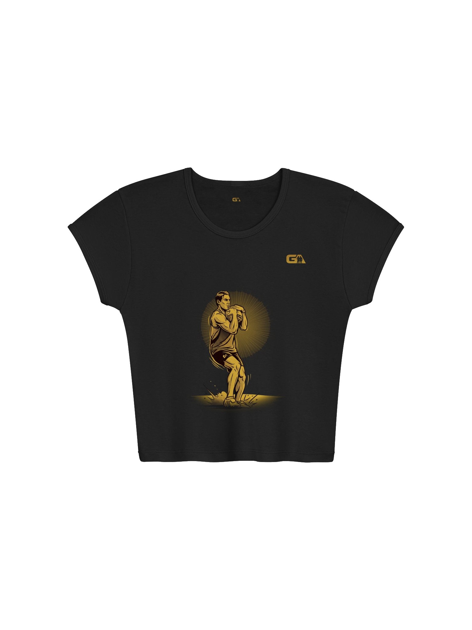 THE CATCH - Ribbed Baby Tee Crop Top product image (6)