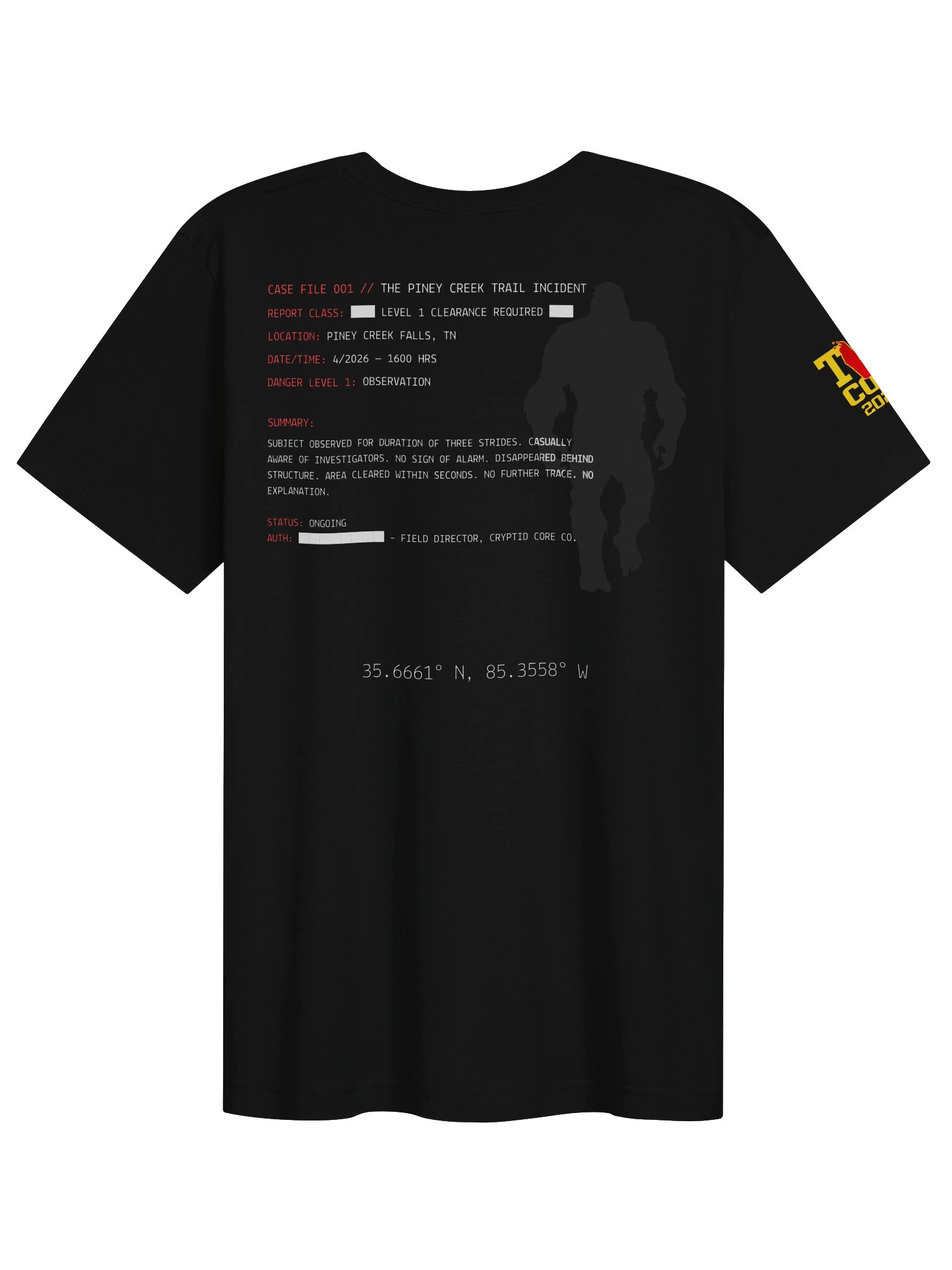Case File 001 // Tennessee Wildman Con 2026 Edition product image (2)