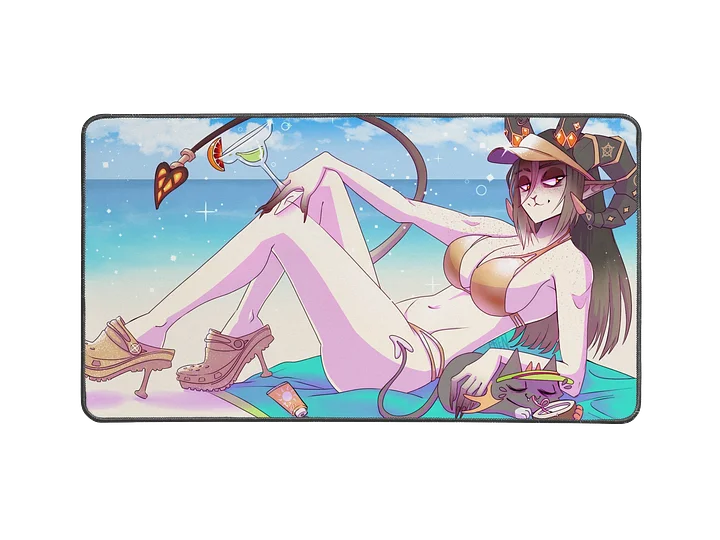 Charcoal Screemture Summer Sunshine Desk Mat product image (1)