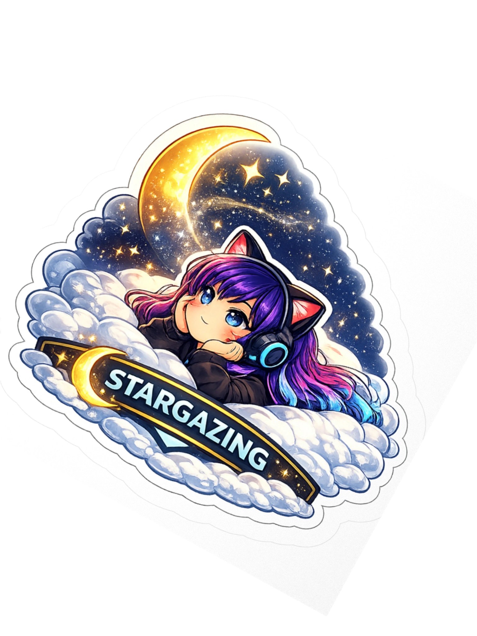 • AKC // Callie Sticker STARGAZING | Callie Emote Badge Series product image (2)