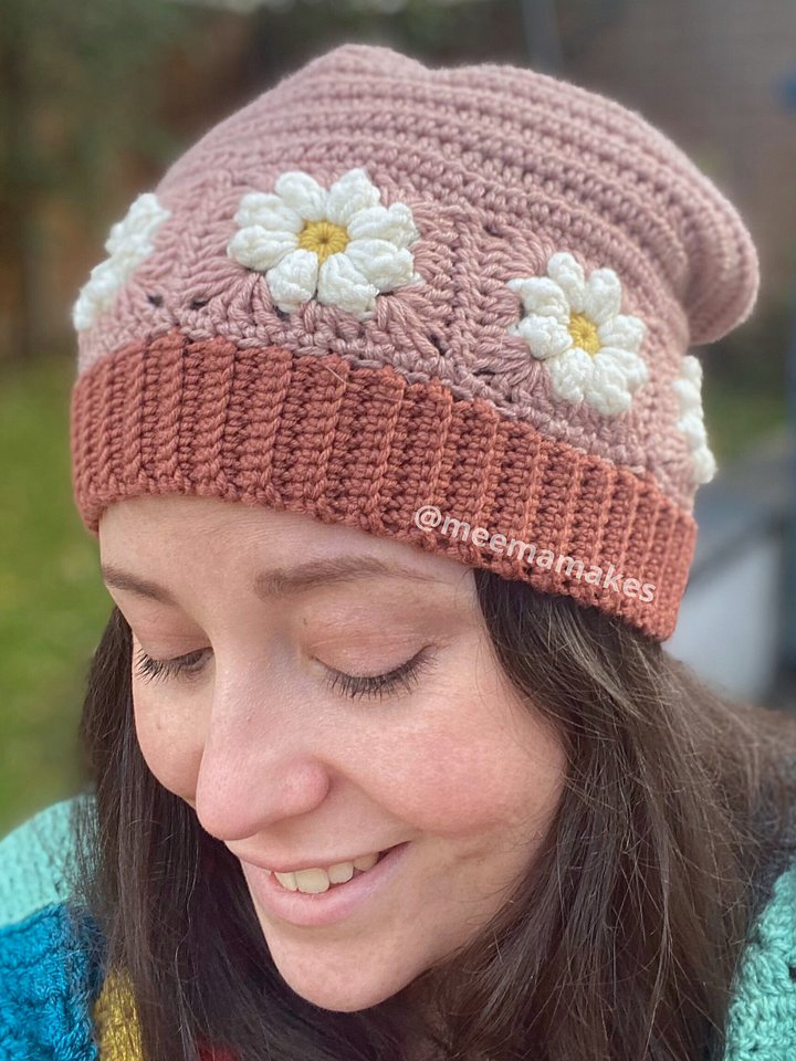 Daisy Beanie Hat Pattern product image (1)