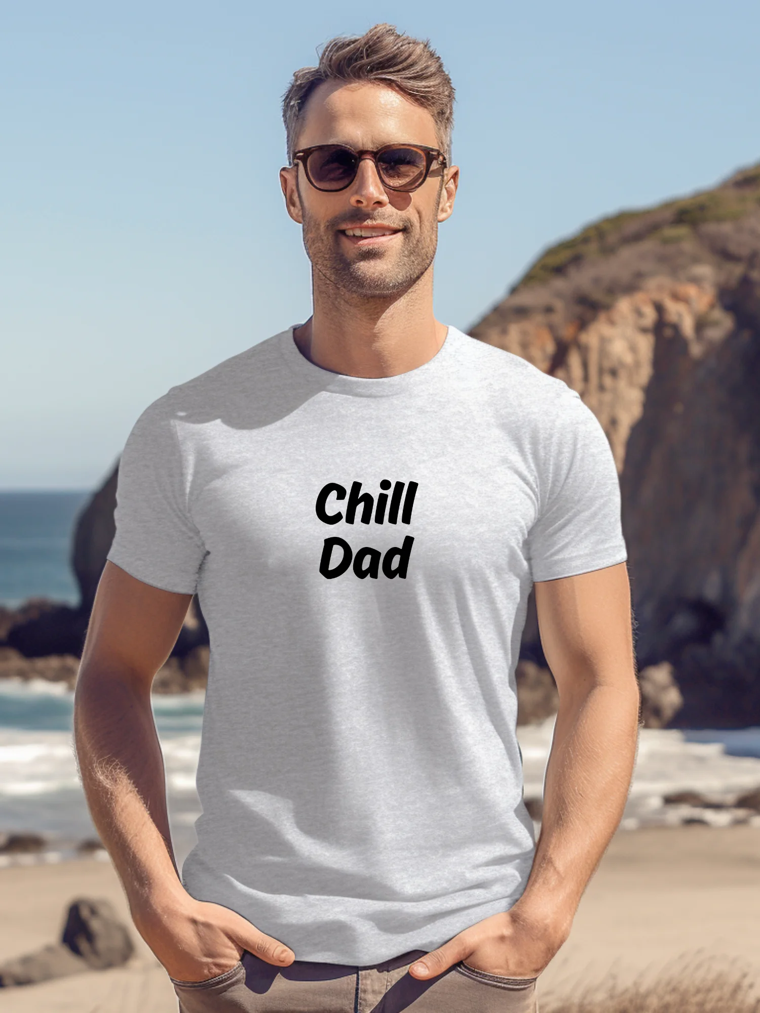 “Chill Dad” My Vibe Cotton T-Shirt product image (1)
