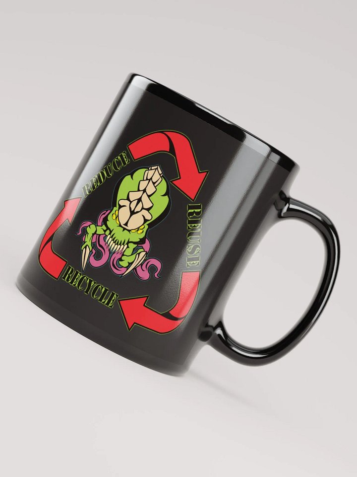 Biomass Reduce Reuse Recycle Mug (Black) [L] product image (1)