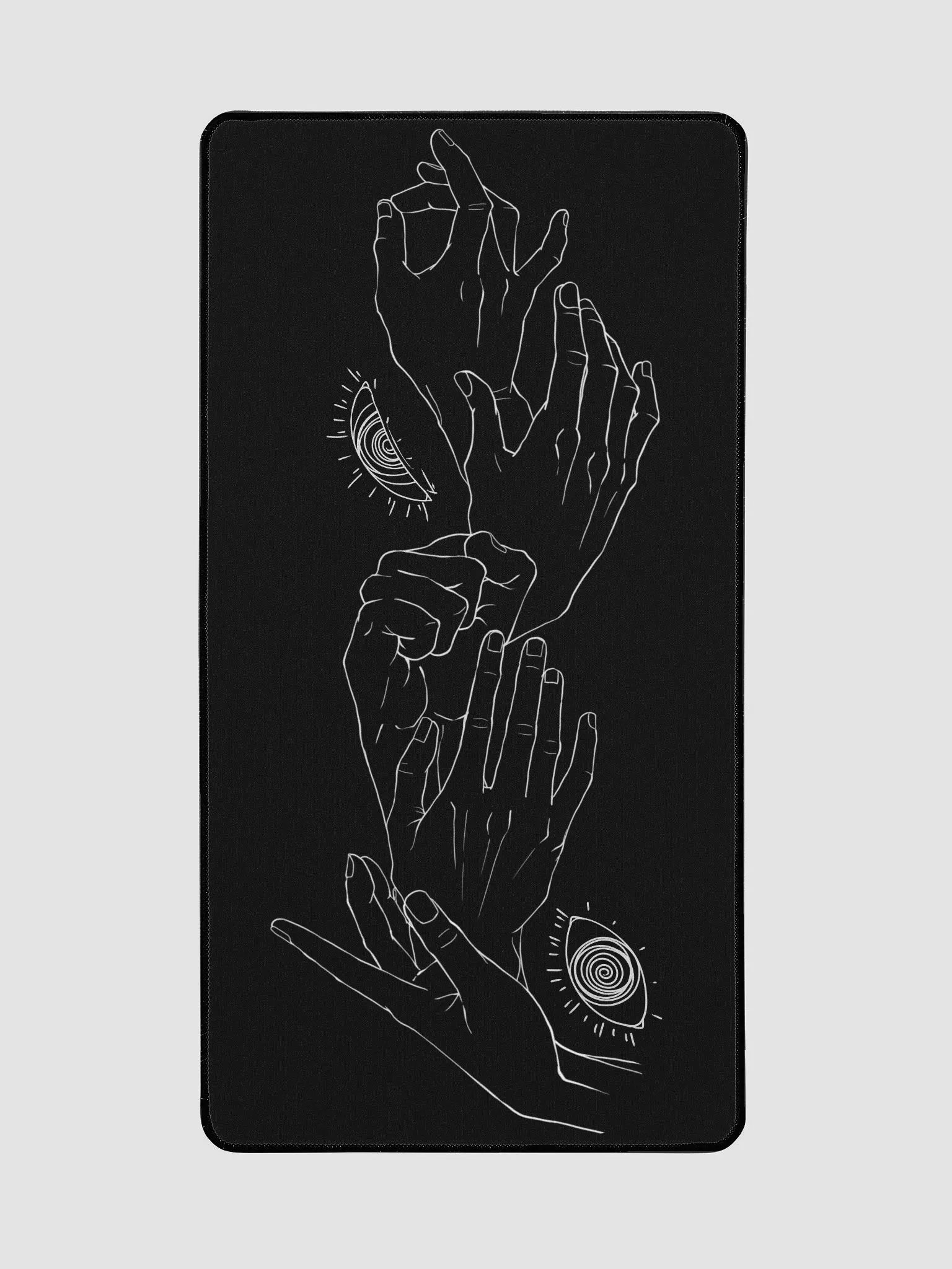 "Watching" Hands Desk Mat product image (2)