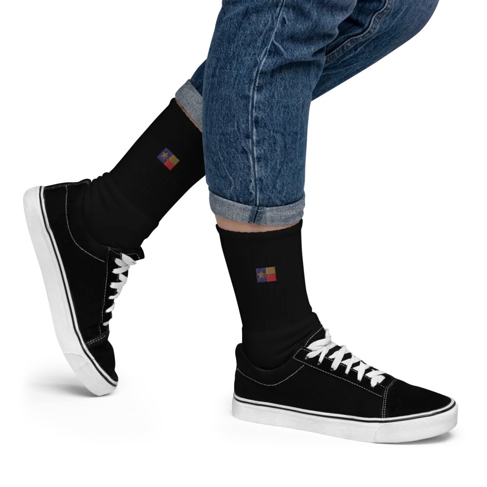 "Texas" Embroidered Crew Socks product image (4)
