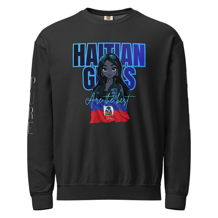 Haitian Girls Illustrated Crewneck Sweatshirt product image (1)